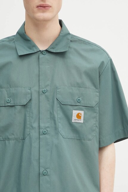 Carhartt WIP shirt S/S Craft Shirt green color relaxed I035232 at