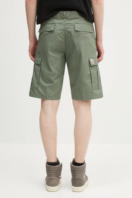 Carhartt WIP cotton shorts Aviation Short green color I028245