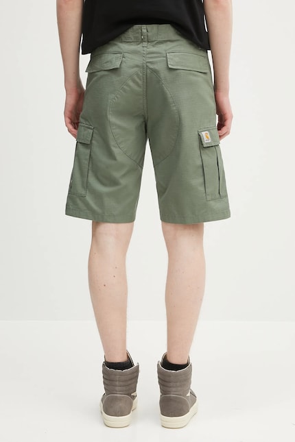 Carhartt WIP cotton shorts Aviation Short green color I028245 Carhartt WIP cotton shorts Aviation Short green color I028245