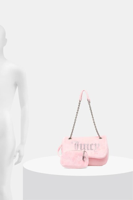 Сумочка из велюра Juicy Couture Kimberly цвет розовый BEJQL8762WPO