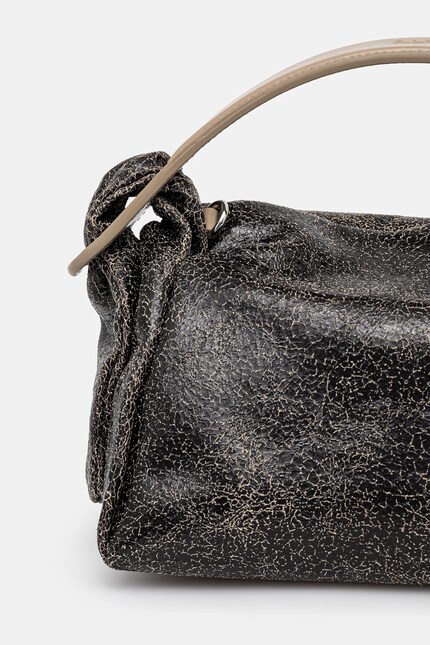 kina◎黒◎ワンハンドルバッグ◎ポンポン Kenzo leather handbag black color FF52SA818L08.99 at PRM US