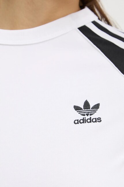 adidas Originals t-shirt 3S SLIM TEE women's white color JD0834 at