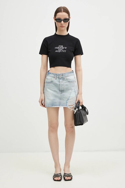VETEMENTS t-shirt I'M Perfect You Adjust Cropped Fitted women's
