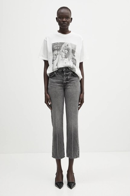 Anine Bing cotton t-shirt Lili Tee Ab X Dk X Brigitte Bardot PRM EU