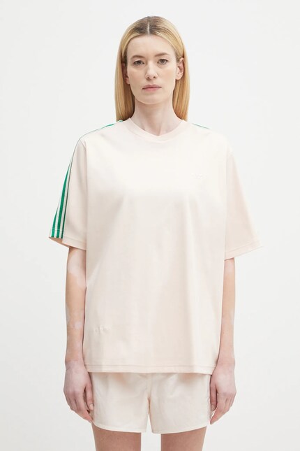 adidas Originals cotton t-shirt x Wales Bonner T T pink color