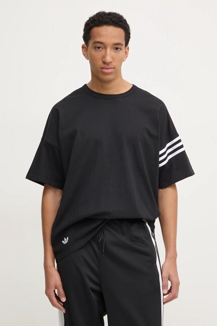 adidas Originals t-shirt Neuclassics men's black color with an
