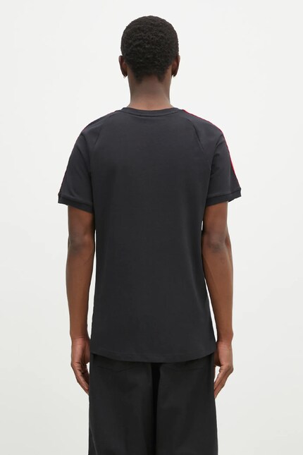 Хлопковая футболка adidas Originals 3S PANEL TEE мужская цвет