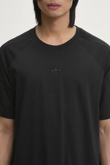adidas Originals cotton t-shirt Essential men's black color smooth