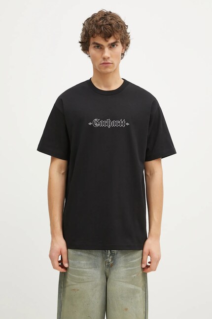 Carhartt WIP cotton t-shirt Greatest Hits men's black color with a