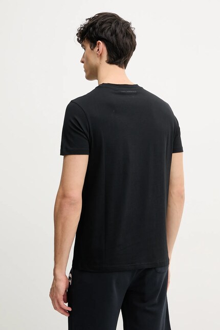 Karl Lagerfeld tricou din bumbac bărbați, culoarea negru, cu