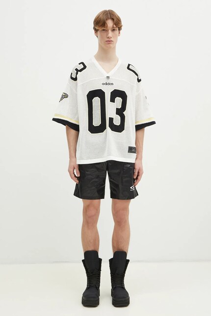 adidas Originals cotton t-shirt KNIT JERSEY men's white color