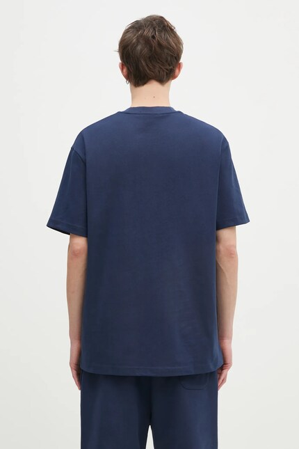 Fred Perry cotton t-shirt men's navy blue color with an