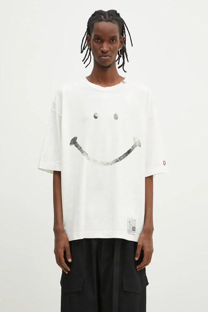 Maison MIHARA YASUHIRO cotton t-shirt Smily Face Printed Tee PRM EU