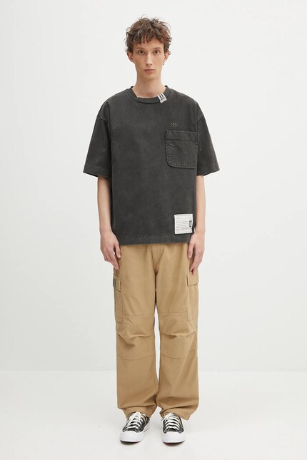 Maison MIHARA YASUHIRO cotton t-shirt Amateur Sewn Tee black color