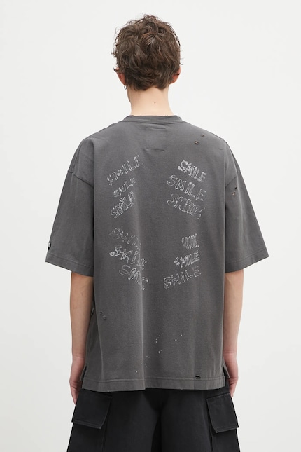 Maison MIHARA YASUHIRO cotton t-shirt Distressed Tee black color Maison MIHARA YASUHIRO cotton t-shirt Distressed Tee black color