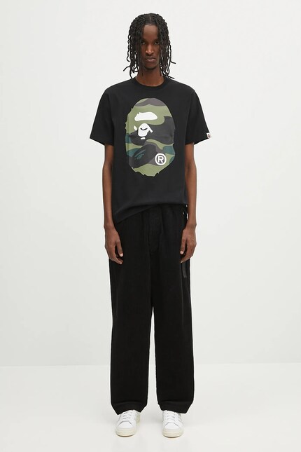 A BATHING APE Tシャツ 3枚セット 90cm A Bathing Ape cotton t-shirt Giant 1St Camo Big Ape Head black