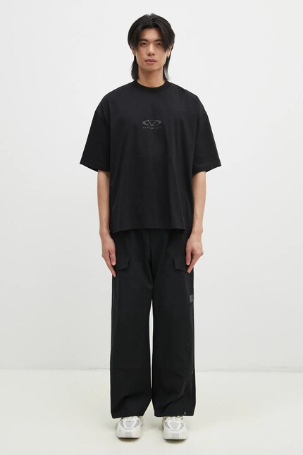 VETEMENTS cotton t-shirt Oval Logo Cropped Boxy PRM EU