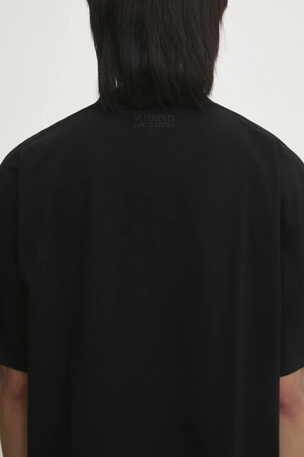 VETEMENTS cotton t-shirt I'M Perfect You Adjust Regular black