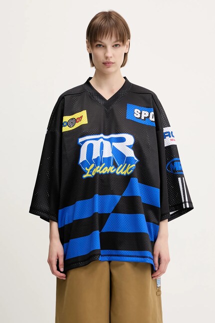 Martine Rose t-shirt Oversized Football black color patterned