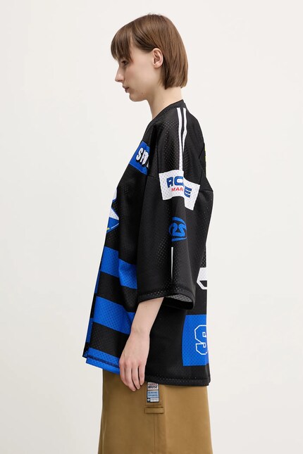 Martine Rose t-shirt Oversized Football black color patterned