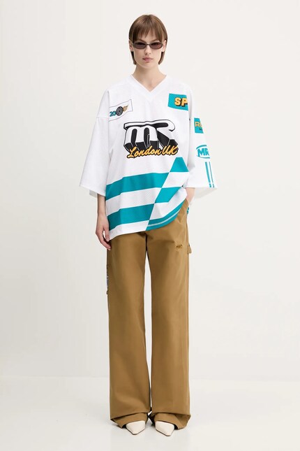 Martine Rose t-shirt Oversized Football white color patterned