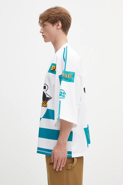 Martine Rose t-shirt Oversized Football white color patterned Martine Rose t-shirt Oversized Football white color patterned