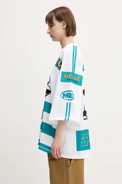 Martine Rose t-shirt Oversized Football white color patterned