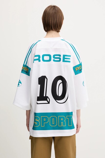 Martine Rose t-shirt Oversized Football white color patterned Martine Rose t-shirt Oversized Football white color patterned