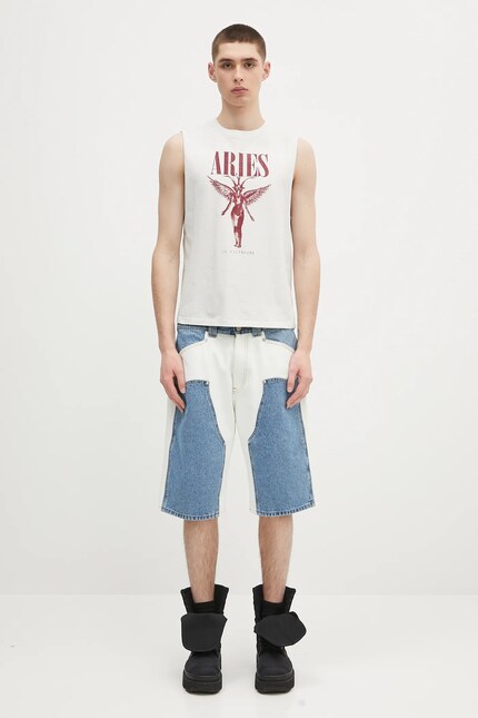 Aries cotton t-shirt Faded Nirvana Muscle Vest PRM EU