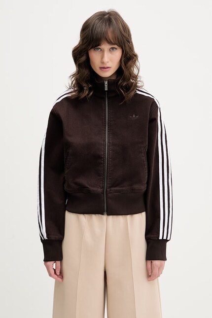 adidas Originals cotton jacket Firebird brown color KD2937 at PRM US
