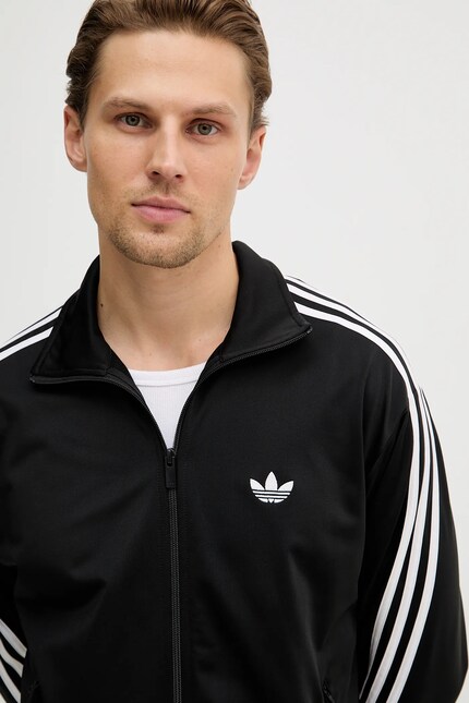 Кофта adidas Originals Firebird цвет чёрный с аппликацией KD8312