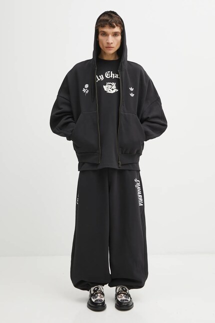 kapuri Кофта adidas Originals Q12 MONOGRAM T мужская цвет зелёный узор