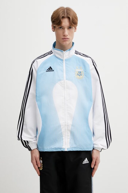 adidas Performance sweatshirt AFA H TT 06 blue color patterned