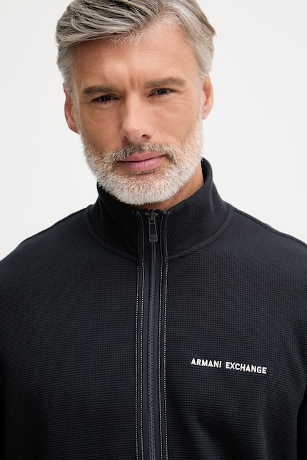 Armani Exchange кофта на замке мужская хлопковая тёмно-синяя Armani Exchange кофта на замке мужская хлопковая тёмно-синяя