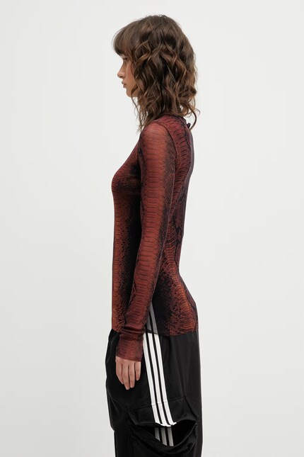 Jean Paul GAULTIER longsleeve shirt Python brown color patterned