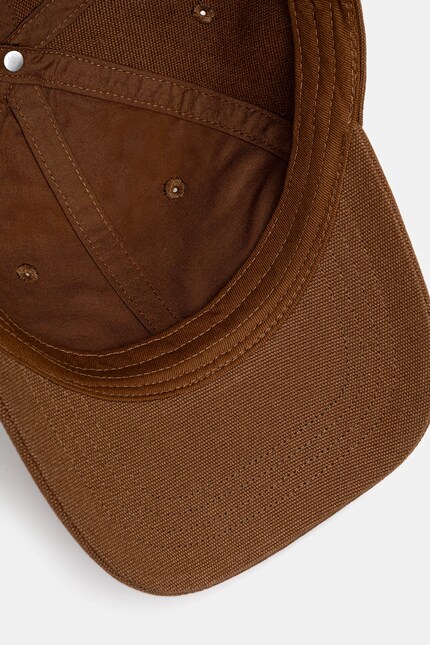 Carhartt WIP cotton baseball cap Canvas Cap brown color I036653