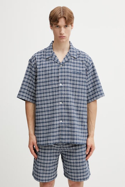 Carhartt WIP S/S Kander Shirt men's cotton blue I036194.3JQXX at