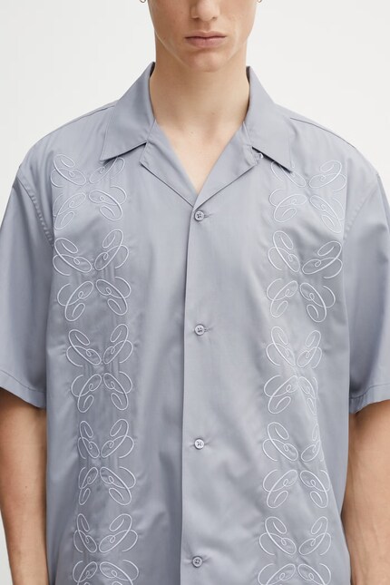 Carhartt WIP S/S Signet Shirt Men's gray plain I036227.1NKXX at PRM US