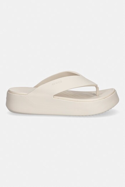 ぬあ Crocs Getaway Platform Flip Japanese Women's beige 209410 at PRM US