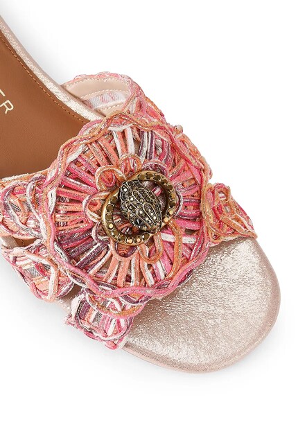 Kurt Geiger London papuci femei Chelsea Woven Flat Sdl portocalii