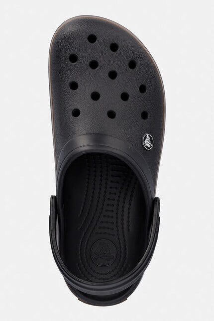 Crocs papuci Crocband Gum Clog negri, 212756 | ANSWEAR.ro