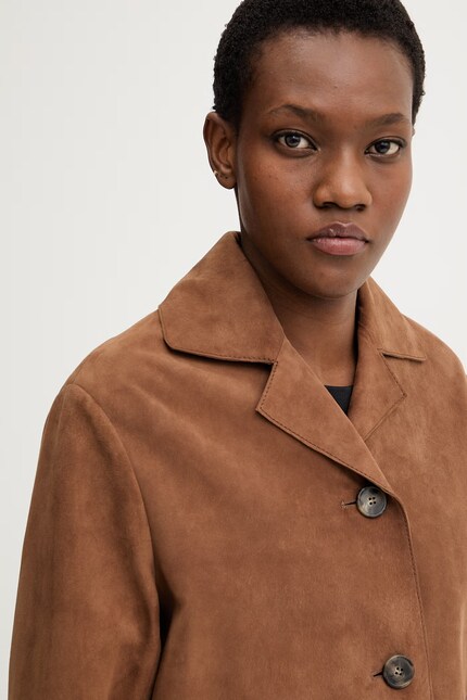 Замшевая куртка Weekend Max Mara PALCHI цвет коричневый
