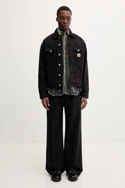 Carhartt WIP cotton jacket Everson Trucker Jacket brown color
