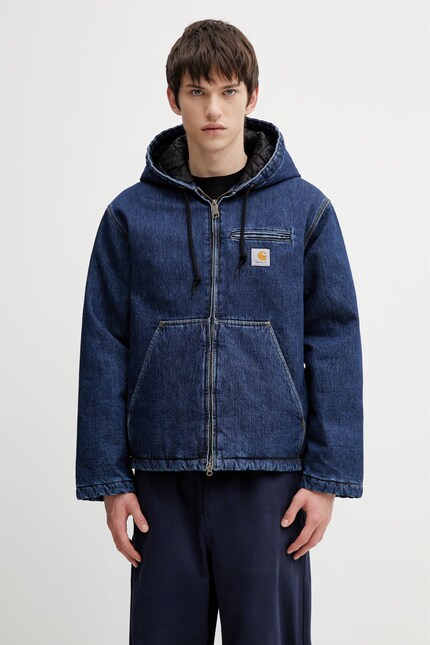 Carhartt WIP denim jacket Cleveland Jacket blue color I036258.106