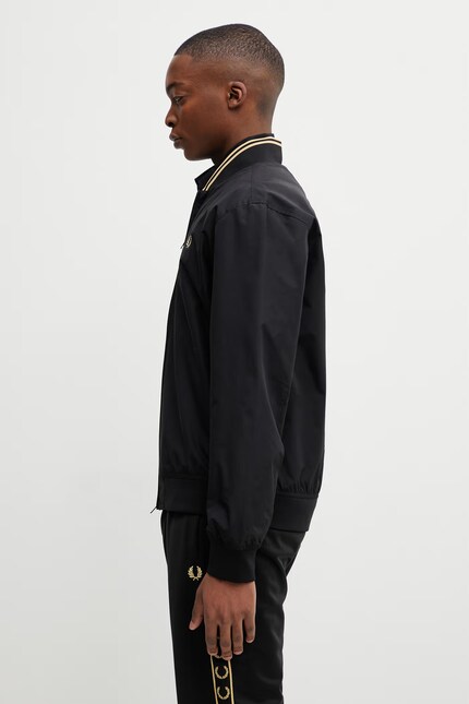 Fred Perry bomber jacket black color J2326 at PRM US