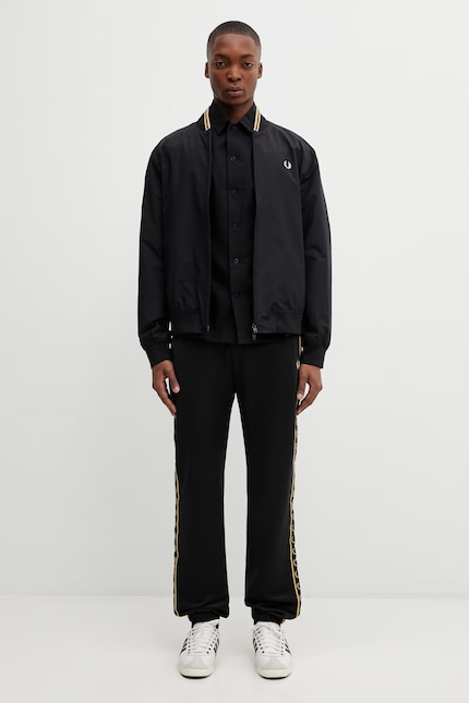 Fred Perry bomber jacket black color J2326 at PRM US Fred Perry bomber jacket black color J2326 at PRM US
