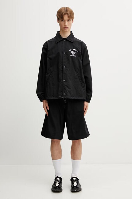 希少 Carrie Allen （M）蓮の花 総刺繍 コットンジャケット 黒 Carhartt WIP Eightynine Coach Jacket Men's black I036134.0D2XX at