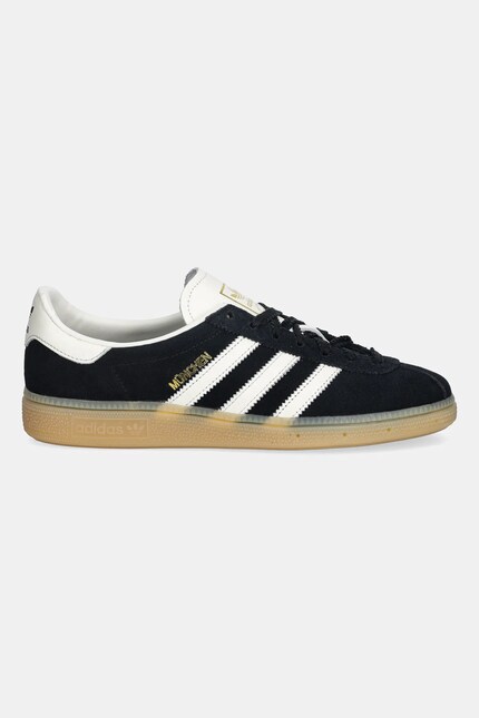 ちゃな。 Замшеві кросівки adidas Originals Muenchen W колір чорний IH4206