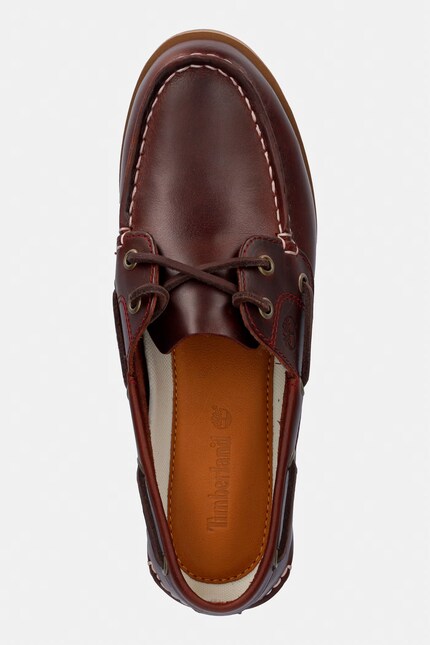 Timberland мокасины для женщин кожаные Classic Boat Boat бордо