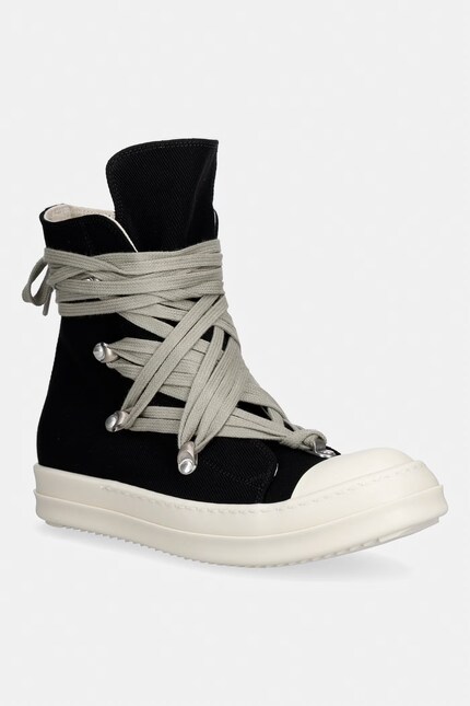Кеды Rick Owens DRKSHDW Denim Megalace цвет чёрный DS01F4809.DOW1